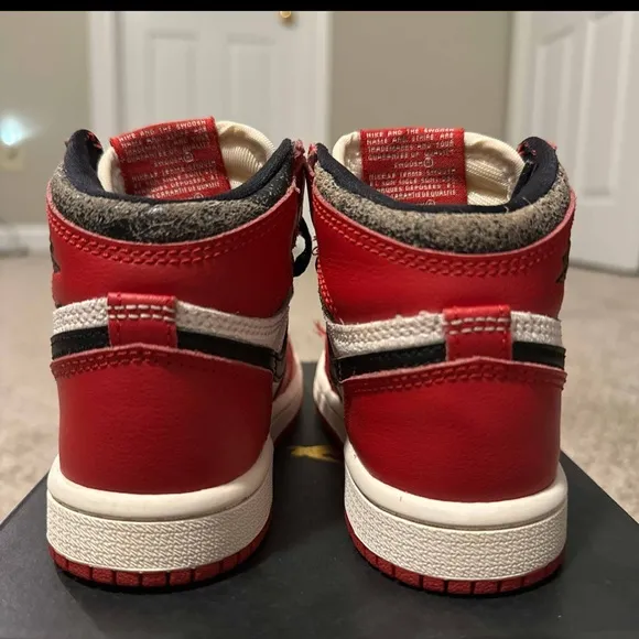 2022 Air Jordan 1 Retro High OG PS Chicago Lost &amp; Found 10.5C 10 1/2 Little Kid