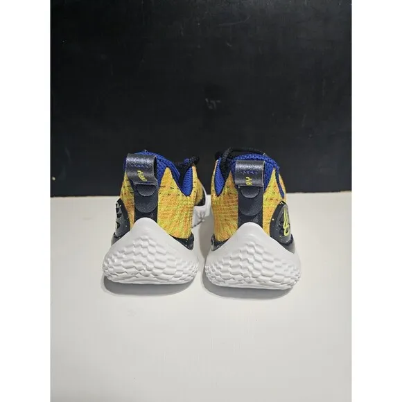 6Y Under Armour GS Curry 10 Bang Bang Yellow Youth Kids 3026294-701 White New
