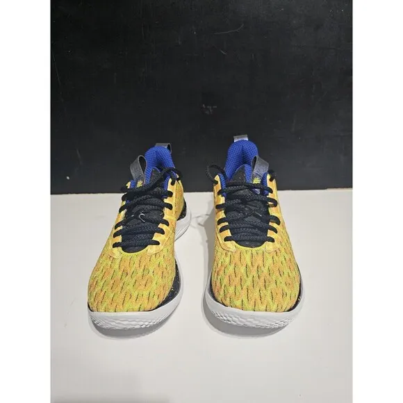 6Y Under Armour GS Curry 10 Bang Bang Yellow Youth Kids 3026294-701 White New