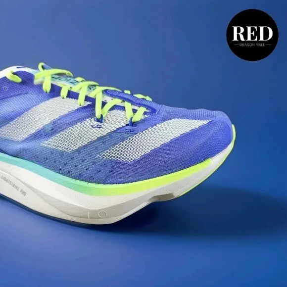 Adidas Adizero Adios Pro 3 Blue Neon Running Shoes - Men's Size 12