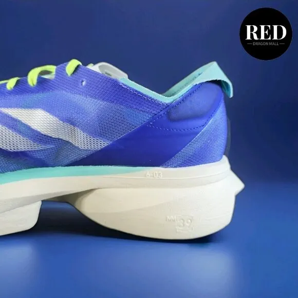 Adidas Adizero Adios Pro 3 Blue Neon Running Shoes - Men's Size 12
