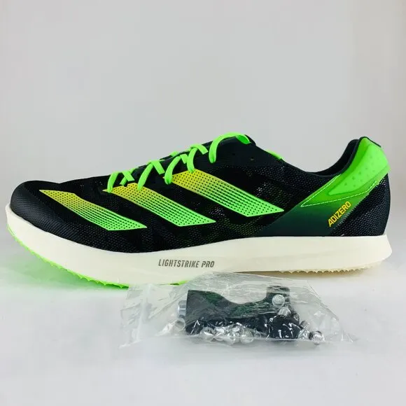 adidas Adizero Avanti TYO Black Green Men's Track &amp; Field Shoes Cleats GY8418
