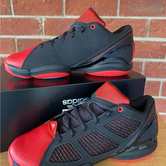 Adidas Adizero D Rose Men’s Black Red New Sneakers Basketball Shoes