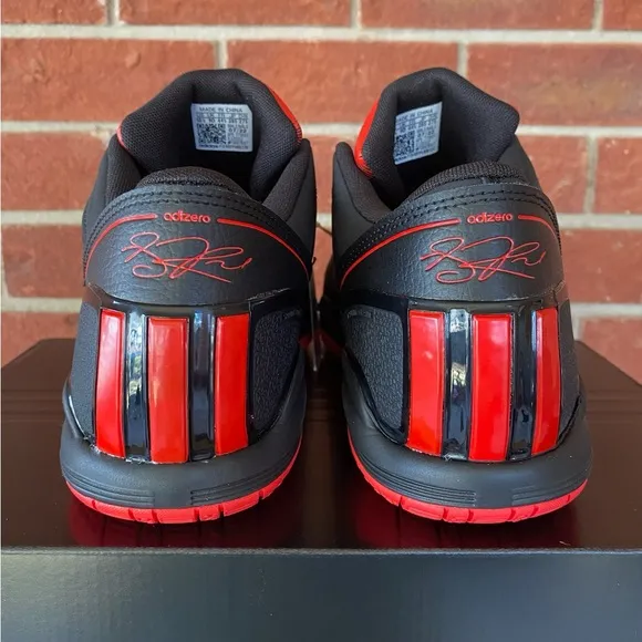 Adidas Adizero D Rose Men’s Black Red New Sneakers Basketball Shoes