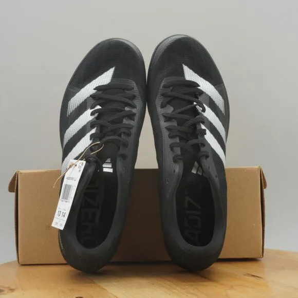 adidas Adizero LJ Long Jump Mens Size 13 Track Shoes Spikes Black White NEW