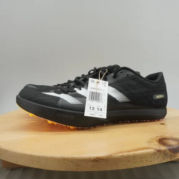 adidas Adizero LJ Long Jump Mens Size 13 Track Shoes Spikes Black White NEW