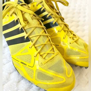 ADIDAS Adizero Prime Accelerator Yellow/Black Sprint Track Spikes - Mens 9.5