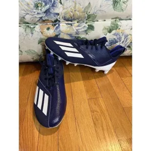 Adidas Adizero Scorch Football Cleats Navy Blue/White FX4250 Men's Size 13