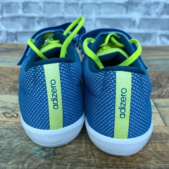 Adidas Adizero Shotput Track Shoes Blue White BB3546 Mens Size 10‎ New Rare