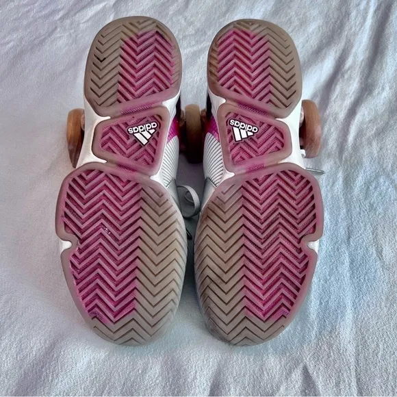 Adidas Adizero Ubersonic 2 LTD Edition Silver Pink Men’s Tennis Shoe Size 10 EUC