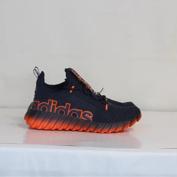 Adidas Big Kids Kaptir 3.0 Navy Blue and Orange Sneakers IF1776