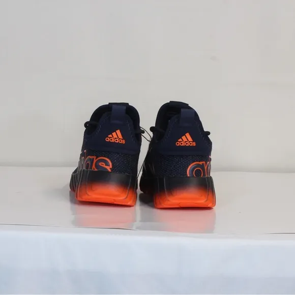 Adidas Big Kids Kaptir 3.0 Navy Blue and Orange Sneakers IF1776