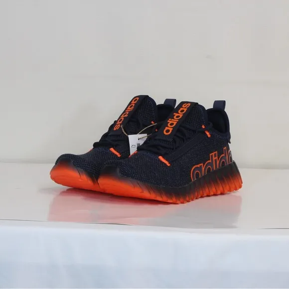 Adidas Big Kids Kaptir 3.0 Navy Blue and Orange Sneakers IF1776