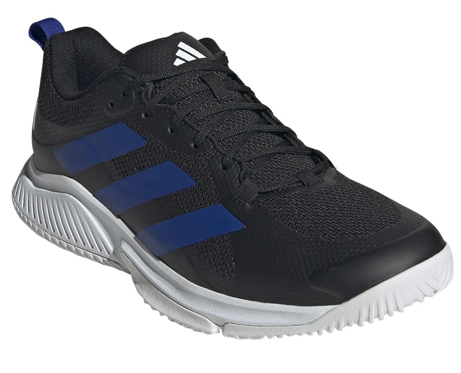 ADIDAS Court Team Bounce 2.0 Mens Tennis Shoes - Black / Blue