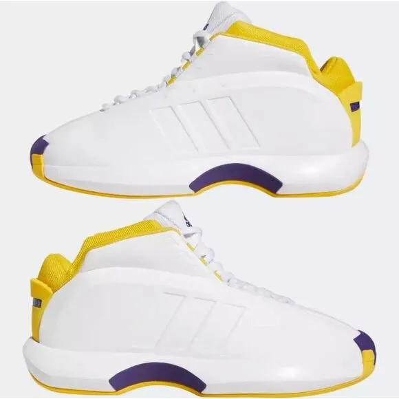 Adidas Crazy 1 Lakers‎ Home 2022 Kobe Bryant White Yellow Purple Mens Size 9.5