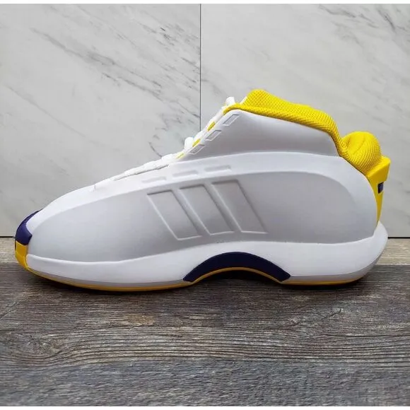 Adidas Crazy 1 Lakers‎ Home 2022 Kobe Bryant White Yellow Purple Mens Size 9.5