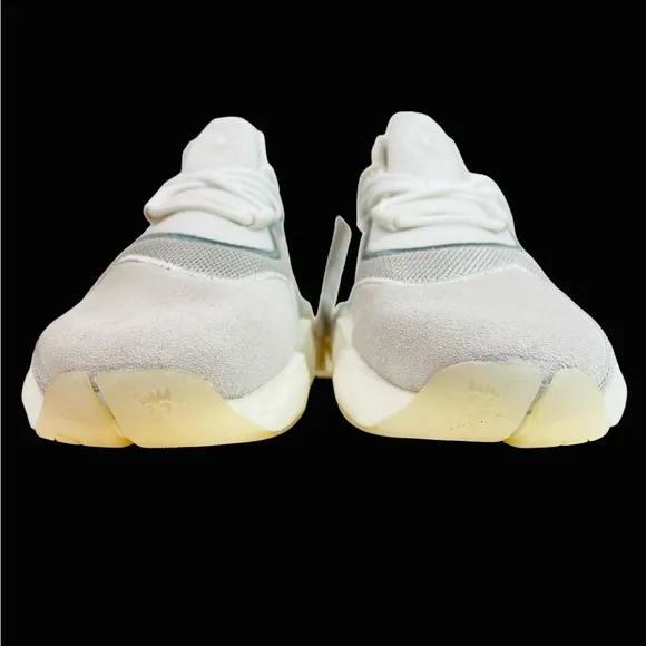 Adidas Crazy BYW BD8014 White Grey Boost Kobe Bryant Basketball Shoes Men Sz 4.5