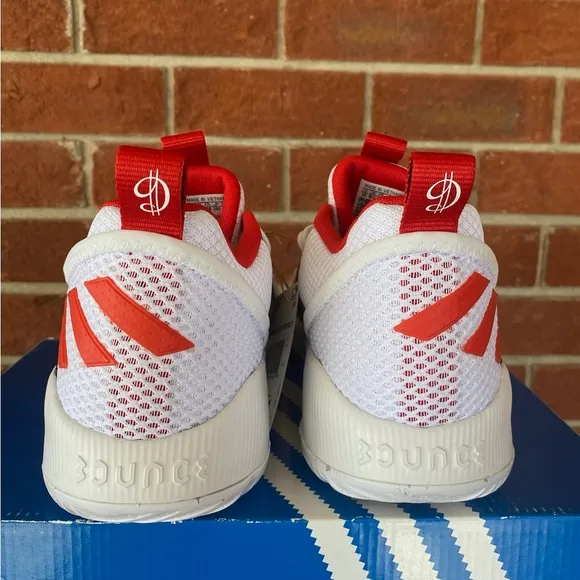 Adidas Dame Certified Men’s Red White New Sneakers Basketball Shoes