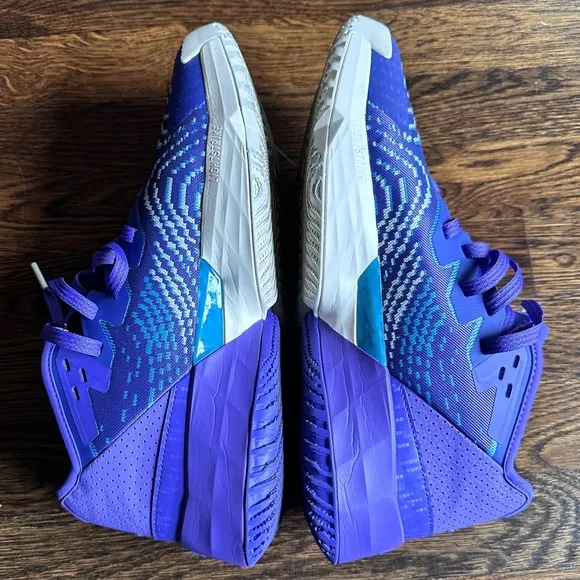 Adidas D.O.N. ISSUE #4 Basketball Shoes•Donovan Mitchell•Color:Purple/White/Aqua