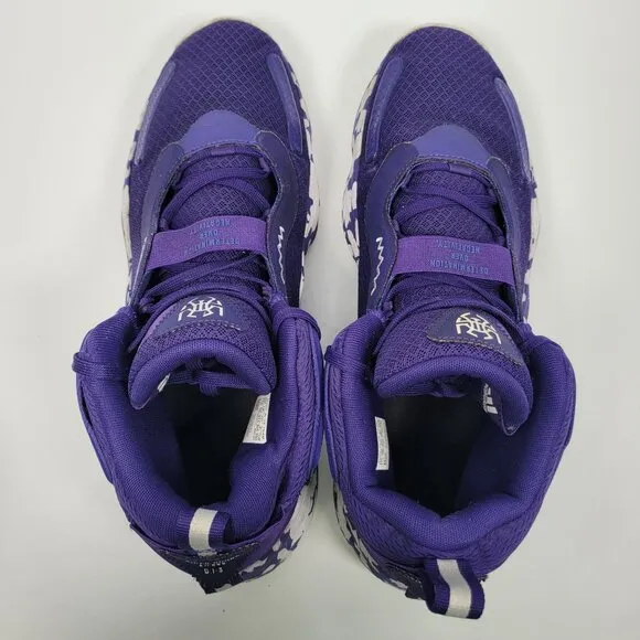 Adidas Donovan Mitchell Issue 3 Men's Purple Camouflage Shoes GW7915 US Sz 12.5