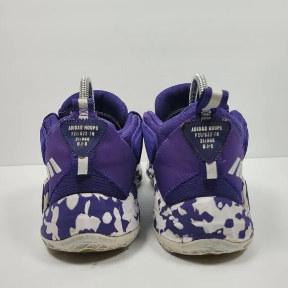 Adidas Donovan Mitchell Issue 3 Men's Purple Camouflage Shoes GW7915 US Sz 12.5