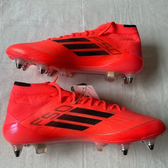 Adidas F50 Elite Mid SG Pink Black Soccer Cleats Men's Size 7.5 IH6133
