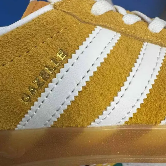 Adidas Gazelle Indoor Orange Peel White Shoes
