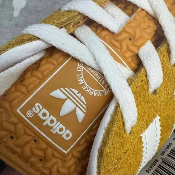 Adidas Gazelle Indoor Orange Peel White Shoes