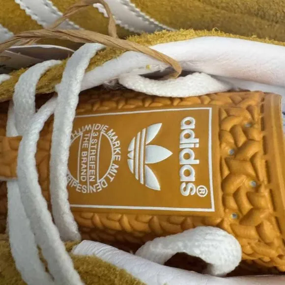 Adidas Gazelle Indoor Orange Peel White Shoes