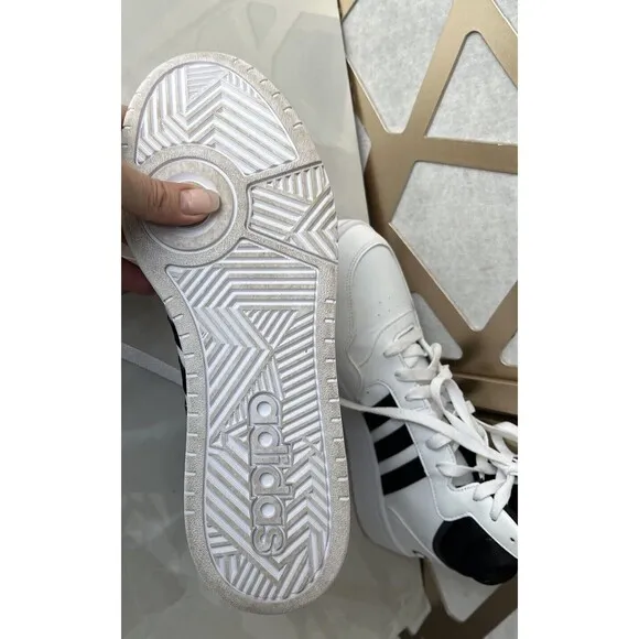 Adidas HOOPS 3.0 MID CLASSIC VINTAGE SHOES Men 9.5 Sneakers White