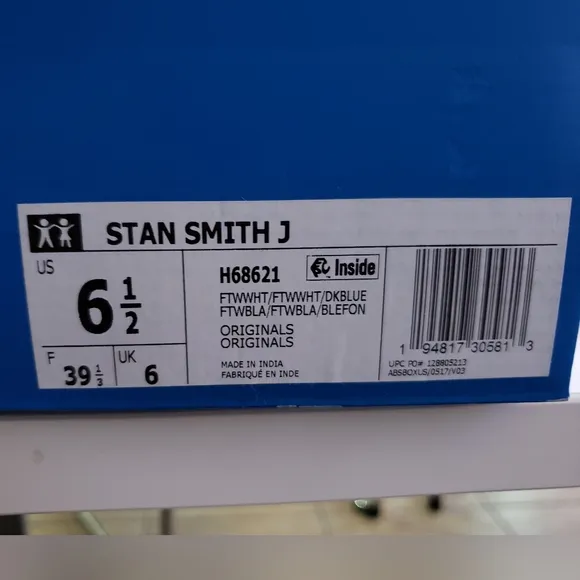 Adidas juniors stan Smith originals size 6.5