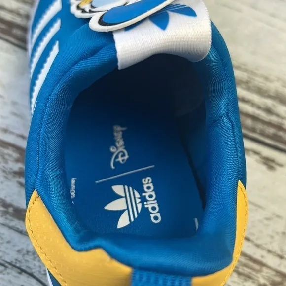 Adidas Kids' Originals Superstar 360 Blue, White and Yellow. Toddler Size 3.
