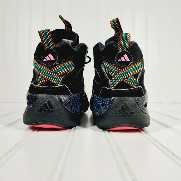 Adidas Kobe Crazy 8 Tribal Gradient Black Lace Up Basketball Sneakers B617