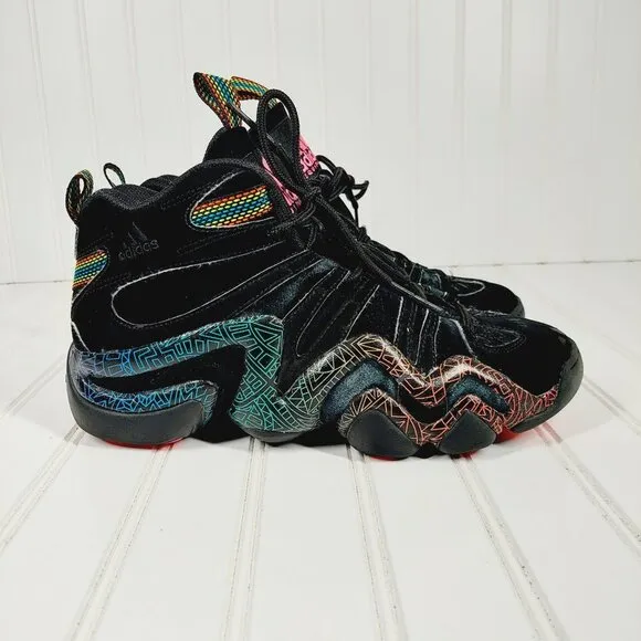 Adidas Kobe Crazy 8 Tribal Gradient Black Lace Up Basketball Sneakers B617