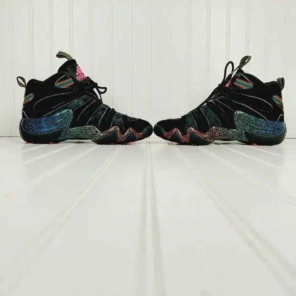 Adidas Kobe Crazy 8 Tribal Gradient Black Lace Up Basketball Sneakers B617