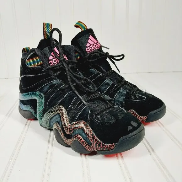 Adidas Kobe Crazy 8 Tribal Gradient Black Lace Up Basketball Sneakers B617