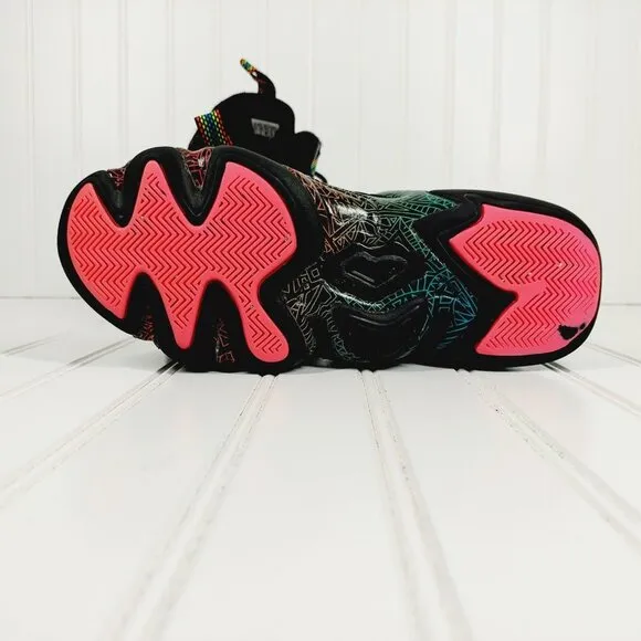 Adidas Kobe Crazy 8 Tribal Gradient Black Lace Up Basketball Sneakers B617