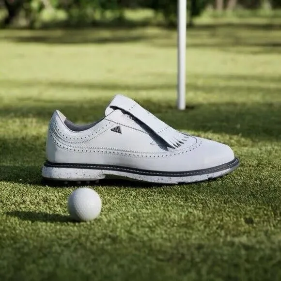 Adidas MC87 Spikeless Golf White Iron Metallic Men's Shoes IH4819 Size 11.5