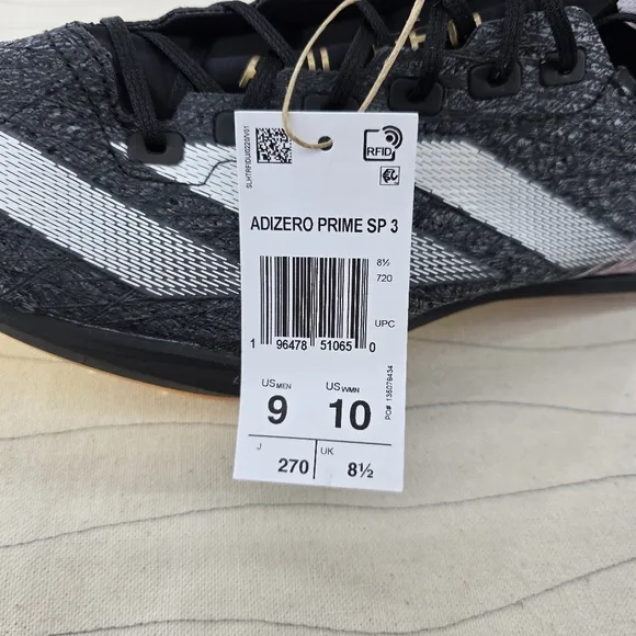 Adidas Mens Adizero Prime SP 3 Strung Track Spikes 2024 Cleats IG4330 Size 9 NEW