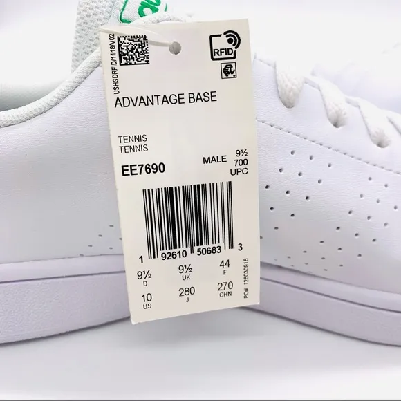 Adidas Mens advantage Base Tennis Sneakers EE7690