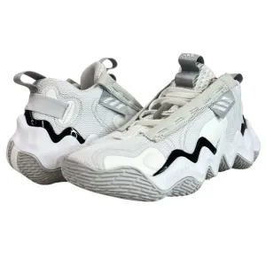 Adidas Men's Exhibit B Basketball Shoes White/Black/Light Grey Size 7.5