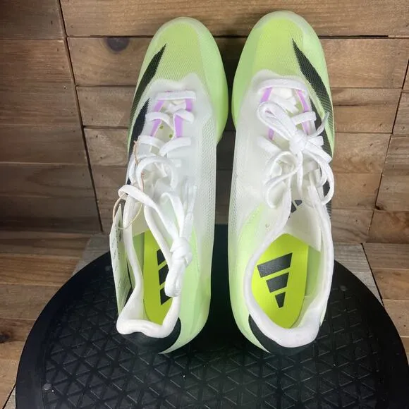 Adidas Mens Size 9 Adizero Sprintstar Cleats Track Green Spark Athletic Shoes