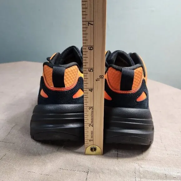 Adidas Men's Size 9 M ZX Boost 22 Casual Lifestyle Black Orange Sneaker  876-2