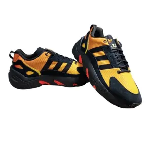 Adidas Men's Size 9 M ZX Boost 22 Casual Lifestyle Black Orange Sneaker  876-2