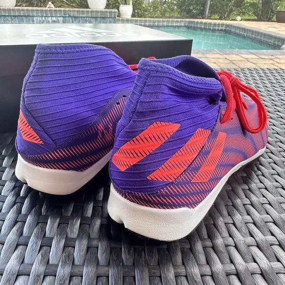 Adidas Nemeziz .3 TF Tension Tape Signal Pink Men's Soccer Shoes EH0517 Size 10
