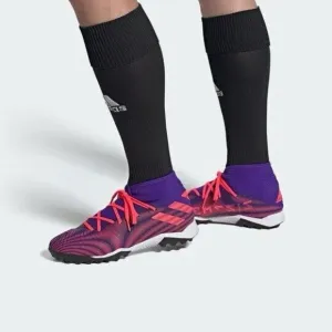 Adidas Nemeziz .3 TF Tension Tape Signal Pink Men's Soccer Shoes EH0517 Size 10