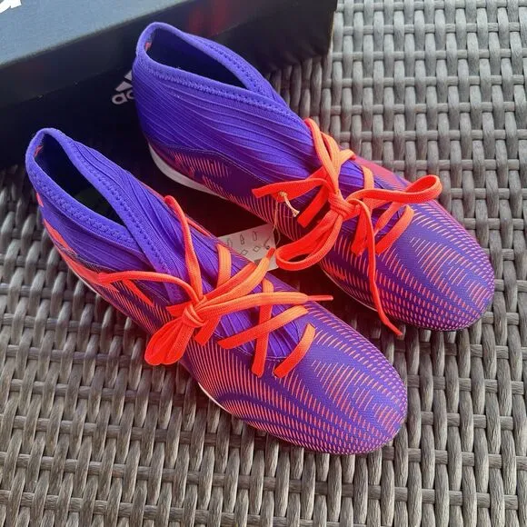 Adidas Nemeziz .3 TF Tension Tape Signal Pink Men's Soccer Shoes EH0517 Size 10
