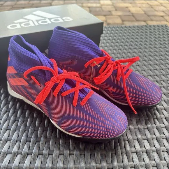 Adidas Nemeziz .3 TF Tension Tape Signal Pink Men's Soccer Shoes EH0517 Size 10