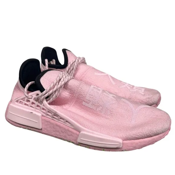 Adidas NMD Human Race Pharrell Pink White HU GY0088 Mens Size 10