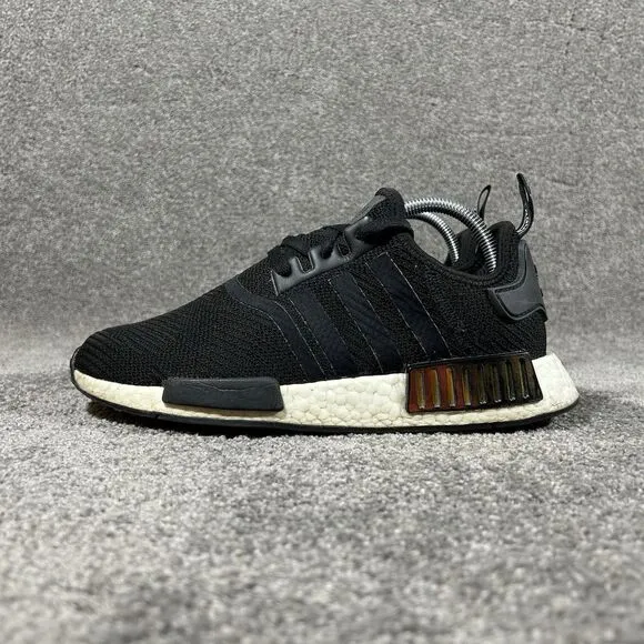 Adidas NMD_R1 EE5172 Athletic Running Shoes Sneakers Black White Women’s Sz 8.5